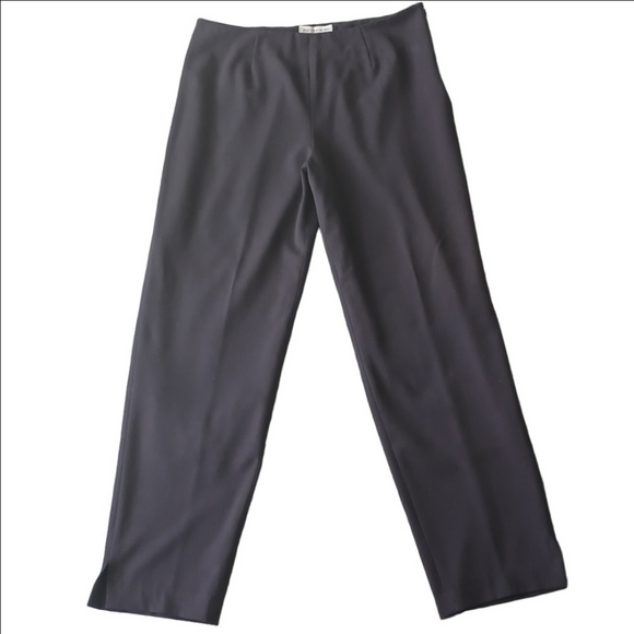ZUCCHERO Lined Dress TROUSER Pants BLk/Maroon Sz 44(12-14) - Picture 1 of 16